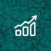 A rising bar and line graph icon overlaid on a background of scattered U.S. dollar bills, symbolizing financial growth or a positive economic trend, highlights the potential to Invest in S&P 500. | LESSINVEST