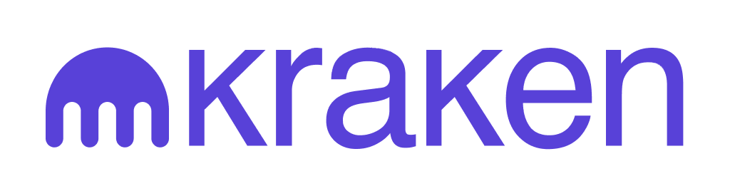 The image shows the Kraken logo with a stylized purple octopus icon to the left of the word "kraken" written in bold, lowercase purple letters on a white background. | LESSINVEST